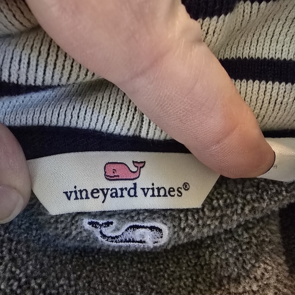 NWOT Vineyard Vines Women's Blue And White Striped PulloverTunicFunnelNeck SizeM - Picture 14 of 16